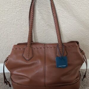 Cole Haan Brown Leather Tote Bag